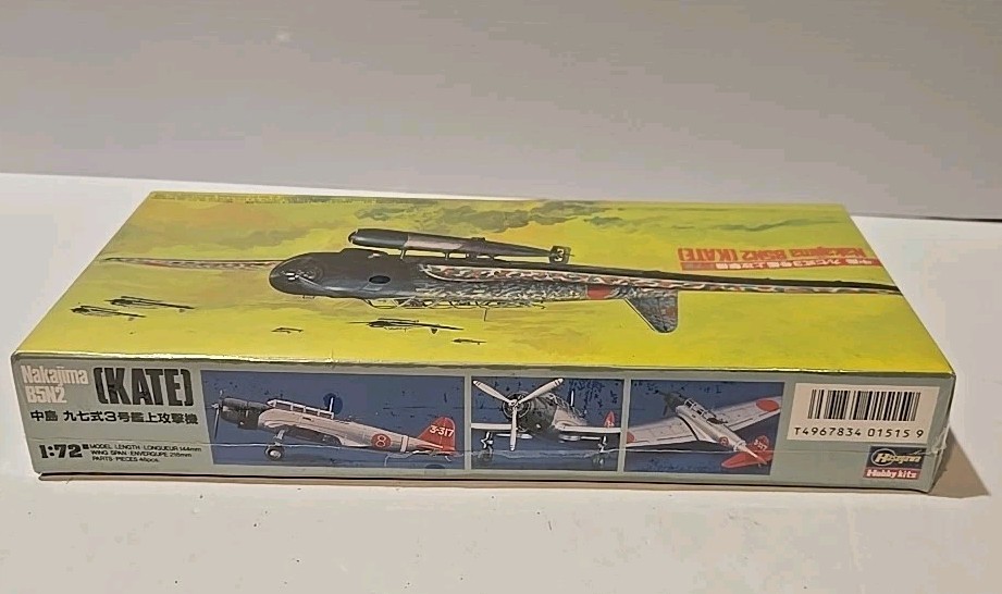 Hasegawa Nakajima B5N2 Kate 1:72 Scale Model Kit - NEW & SEALED | eBay
