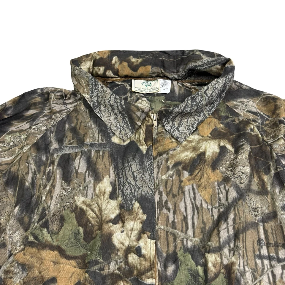 Vintage Mossy Oak Camo Jacket Pants Set Mens XXL Treestand Spring Turkey Hunting - Image 4 of 4