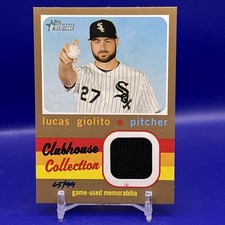 Lucas Giolito 2020 Topps Heritage Clubhouse Collection Gold Relic 65/99 CCR-LG