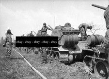 1957 Warschauer Pakt Man&ouml;ver - T-34 Panzer - Foto 18x13cm