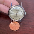 Vtg Timex Watch Sprite 1150 2470 Silver Tone 31mm For Parts Repair Water Resist