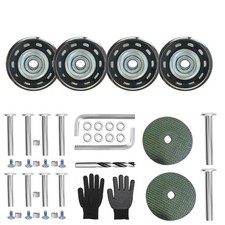 Luggage Suitcase Replacement Wheels 1.57"x0.71" 40x18mm 4 Pcs with 3 Sizes A...
