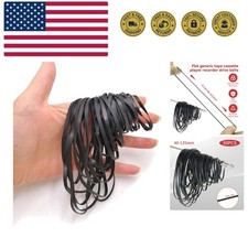 High-Performance 3MM Flat Belt Set for Cassette Tape Recorders - 50 Pieces