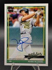 Mark McGwire 2026 Topps 1991A-MMG On Card Autograph Oakland A’s Auto