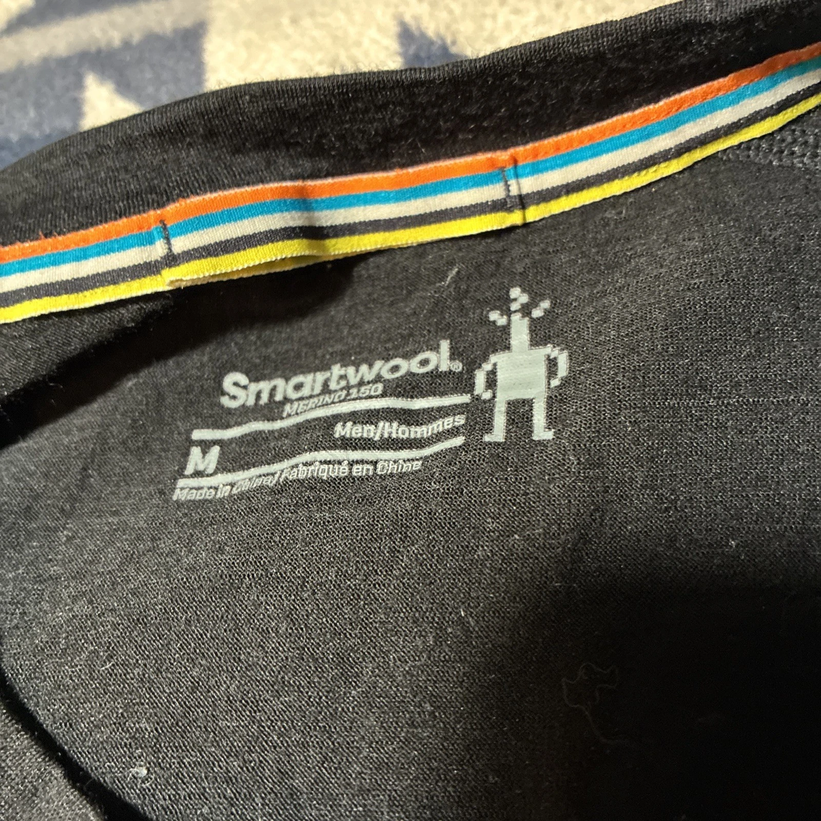 Smartwool Merino 150 Base Layer T-Shirt Men's Size Medium Black Stretch