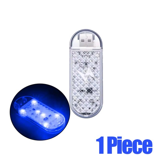 Car ambient lighting touch flashing warning Lamp USB night lights Universal - Picture 12 of 13