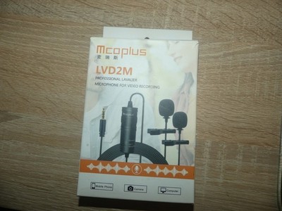 Lavalier Mikrofon 2m Professional Omnidirectional Kondensator Lapel Mic 3.5mm