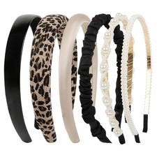 WOVOWOVO Headbands for Women Non Slip 1 Count Pack of 6 , Classic