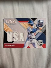 2020 Panini Elite Extra Edition - USA Baseball Material Drew Romo #USAM-DR Black