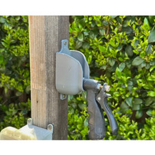 Wall Mount Garden Hose Nozzle Holder-Secure Storage Mount for 52mm Garden Spraye