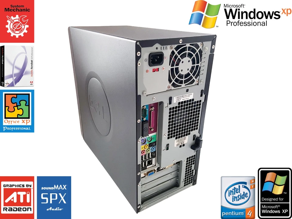 Dell DIMENSION 4700 MT: Pentium 4, 3.20GHz: 4GB RAM: ATI Radeon X300 Vintage PC - Image 2 of 4