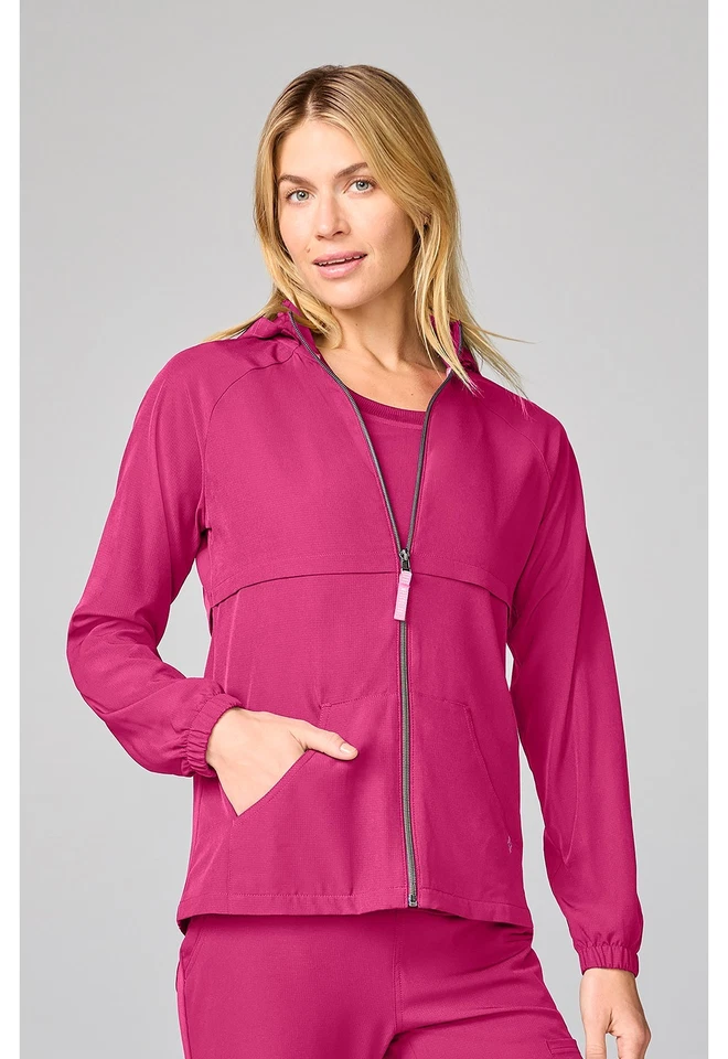 Med Couture AMP Warm Up Jacket MC00028 PKNO Pink Power Free Ship - Image 3 of 4
