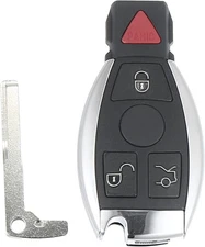 X AUTOHAUX 4 Button Car Keyless Entry Remote Control Key Fob Proximity Black 