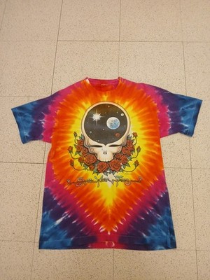 1992 GDM The Grateful Dead Space Your Face TShirt M Liquid Blue TieDye 