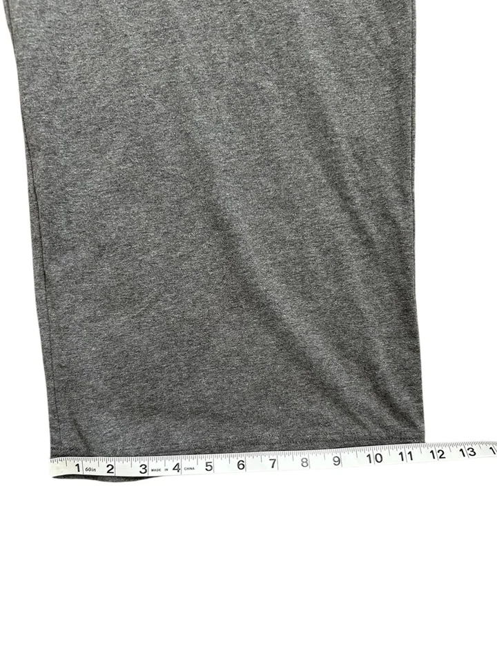 ATHLETIC WORKS Sz 4X Gray Stretch Tie Front Pockets Knit Pants Yoga Lounge - Image 4 of 4