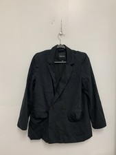 Madewell Relaxed Black Softdrape Modal Boyfriend Blazer Jacket M