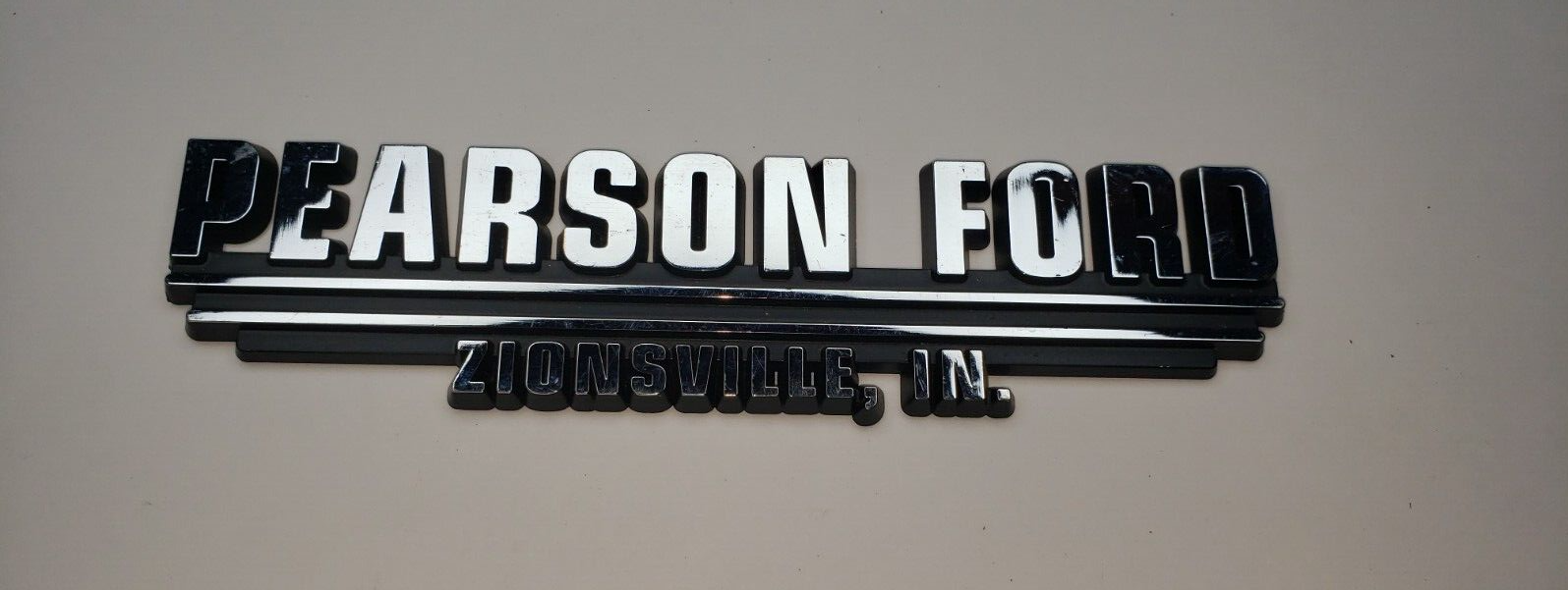 Vintage PEARSON FORD ZIONSVILLE, INDIANA Automotive Dealership Emblem