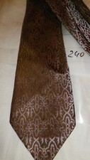 Cravatta cravatta fascia retrò n. 240 marrone con ornamenti argento gioiello