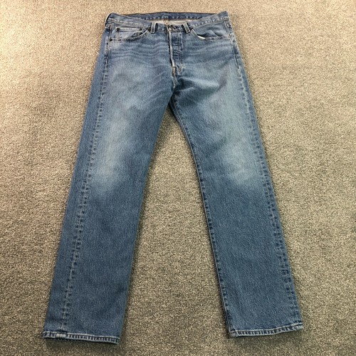 Levis 501 Jeans Mens 33X32 Stonewash Button Fly Original Straight Leg 501  2333 | eBay