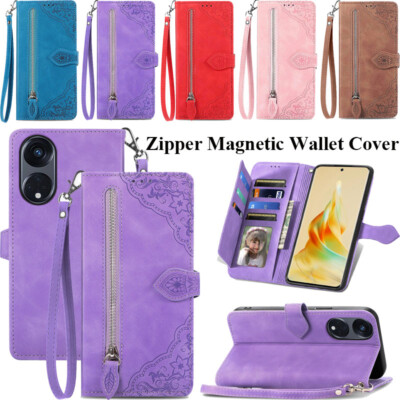 Vantime For OPPO A18 A38 A58 A78 4G A98 F23 5G PU Leather Wallet Case Cards Holder Flip Cover Diamond Pattern I194474417