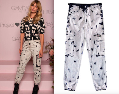 Giambattista Valli x H&M hm - White blue trousers denim Jeans L New Y2K Tiktok
