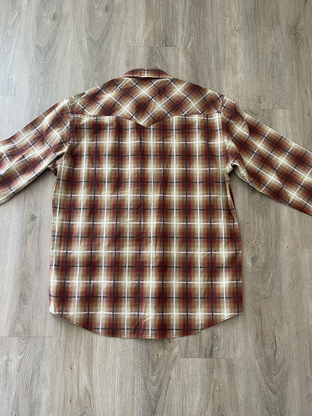 Men’s Pendleton Frontier Snap Button Down Sz L - image 8
