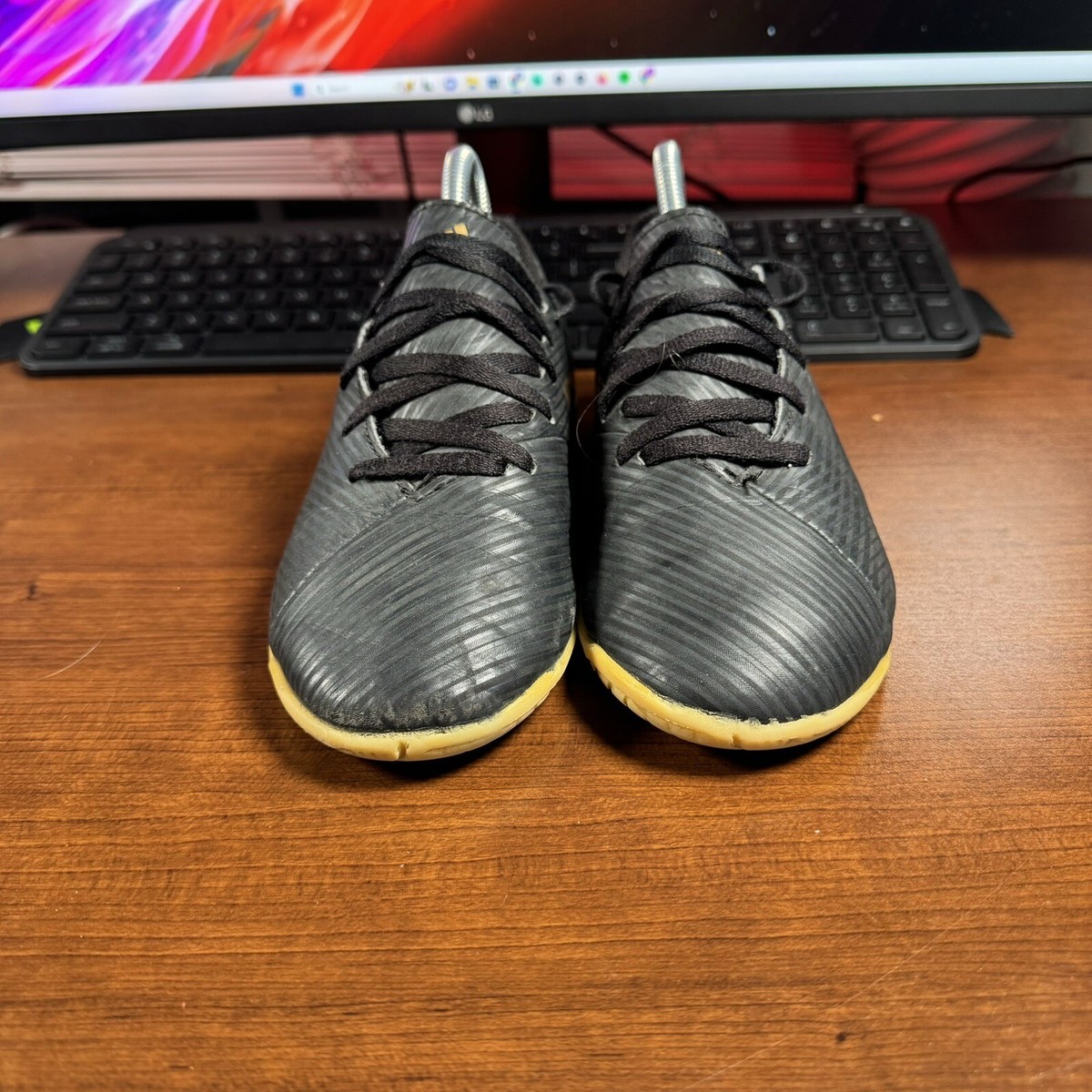 Adidas Men's Nemeziz 19.4 lace Up Indoor Soccer Cleats Shoes Size US 2.5 |  eBay