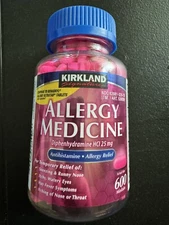 ✳️ Kirkland Signature Benadryl Allergy Relief Medicine 25mg 600 tablet ✳️
