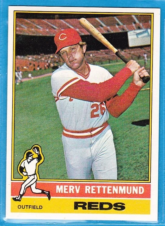 1976 Topps Baseball Card - #283 Merv Rettenmund - Cincinnati Reds