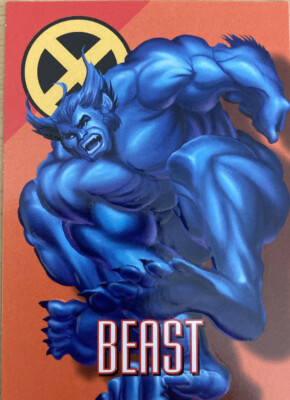 Marvel Vision Embossed Beast X-Men #26 Fleer/Skybox 1996