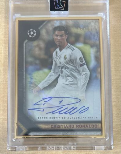 2023-24 Topps Museum Collection Cristiano Ronaldo Gold Framed Auto /10