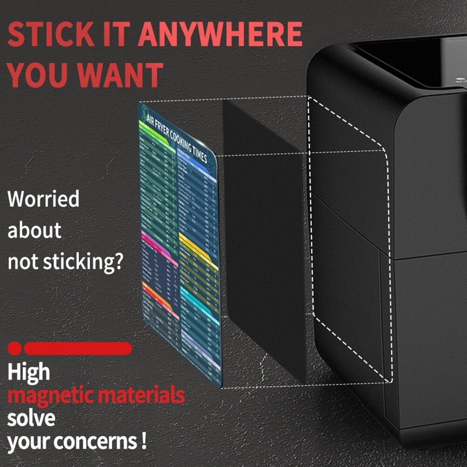 AirFryer Cooking Time Sheets AirFryer Accessories Cooking Time