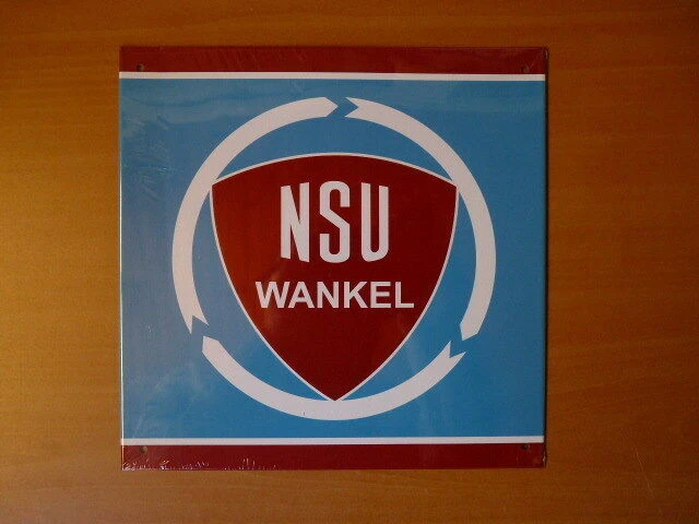 PB37 PLAQUES PUB tolée age d'or de l'Automobile n°67 : 21*21cm NSU wankel