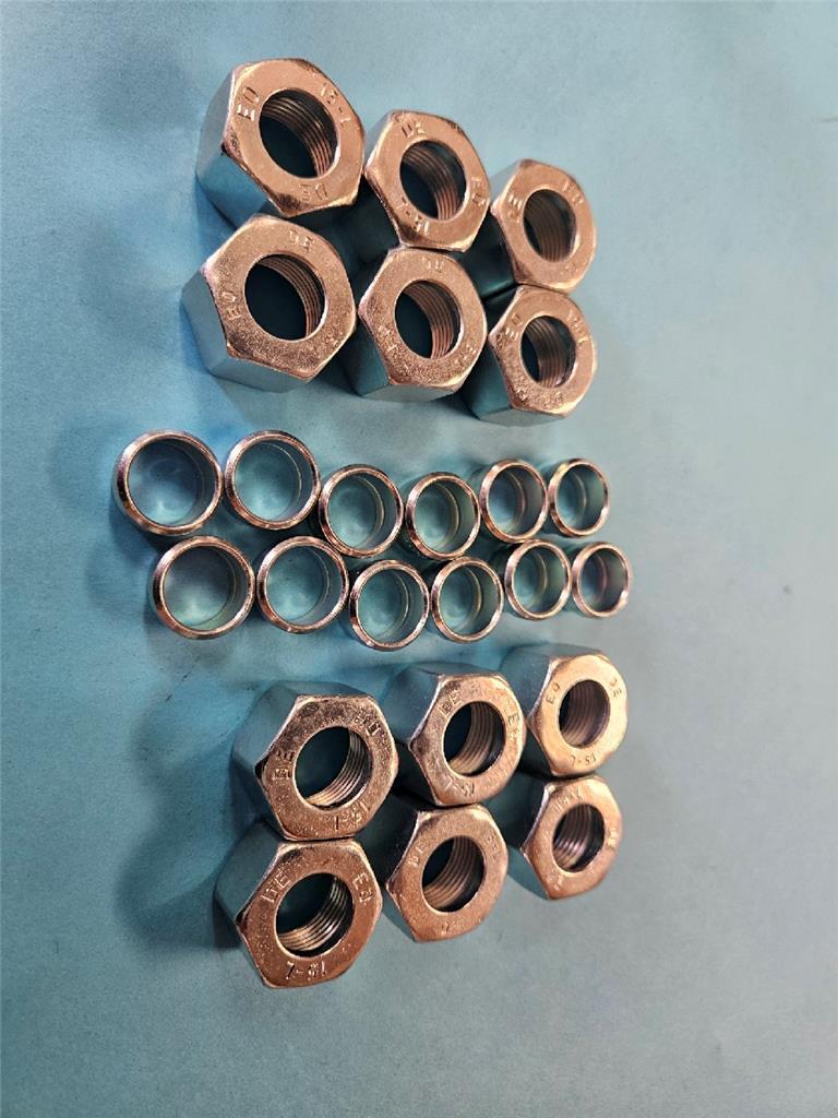LOT OF 12 NEW PARKER DE EO 15-L STAINLESS STEEL HEX NUT EO-PSR PROGRESSIVE RINGS