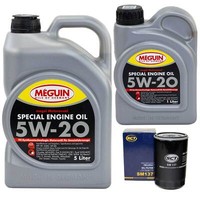 MotoröL Set Special SAE 5W-20 Meguin 6 Liter + ÖLfilter FüR Ford Mazda CX-9 3.7