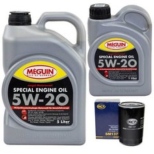 Motoröl Set Special SAE 5W-20 Meguin 6 Liter + Ölfilter für Ford Mazda CX-9 3.7