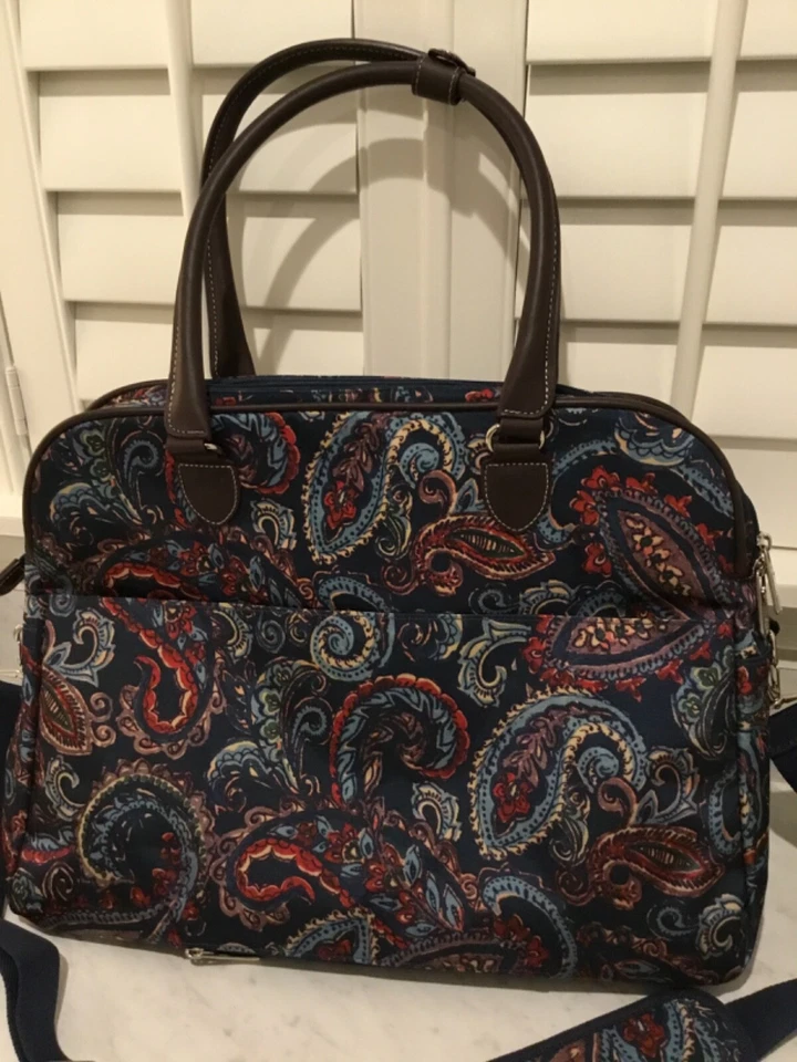 Bolso de viaje de mano Chaps Ralph Lauren Richmond Park Mountain Paisley $139,99 RT Foto 4 de 4