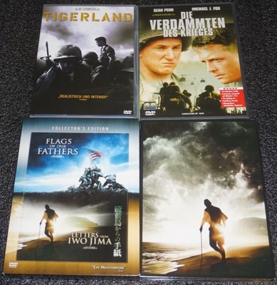 Flags of our Fathers+Letters from Iwo Jima+Tigerland+Die Verdammten (DVDs)