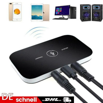PODOFO Bluetooth Transmitter Empfänger Sender Audio Adapter Wireless Aux TV Kopfhörer