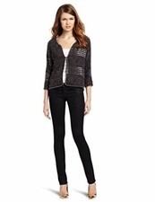 Brand New Rare Heartloom Women's Hand Beaded Dina Slate Jacket- Medium