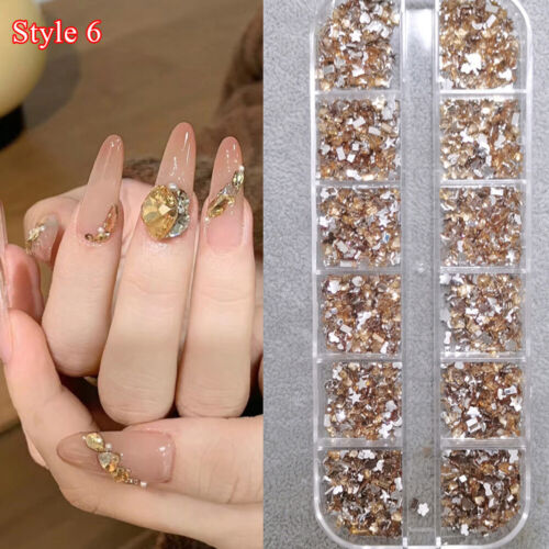 1 Box 3D Manicure Rhinestones Nail Decoration DIY Nail Art Charms Accessories - Picture 15 of 27