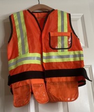 Melissa and Doug Construction Worker Role Play Costume Halloween - VEST ONLY