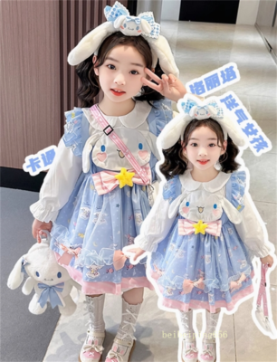 Lolita Cinnamoroll Little Girl Princess Dress Halloween Spring Autumn Dress  New | eBay