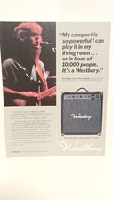 WESTBURY GUITAR AMPLIFIERS 1984 - PRINT AD.  11X8.5    h5