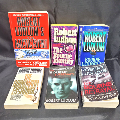 Lot of 6 Robert Ludlum books lot, Jason Bourne , Covert One  | eBay