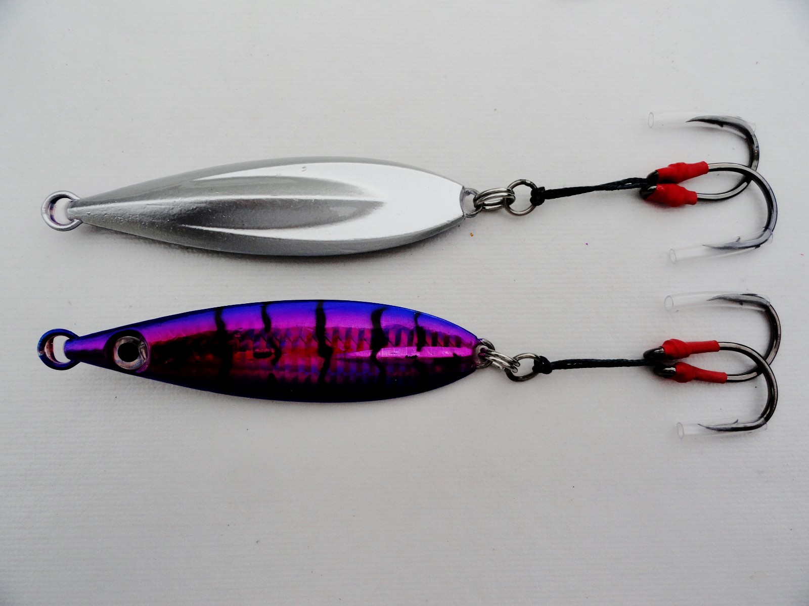 Fall Flat Keel 120g (4.2oz) Vertical Jigs 10 Pieces Saltwater Lures 5 Colors x 2 - Image 2