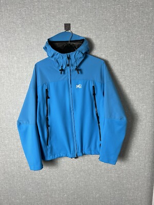 Millet Women's Blue Windstopper Outdoor Jacket Size L Hiking Trekking