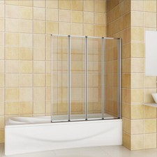 4 Folds and 5 Folds Folding Bath Shower Screen Glass 800/900/1000/1200