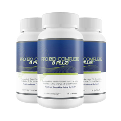 3-Pack Pro Bio Complete 3 Plus-Gut Health Probiotics-Brain Probiotics ...