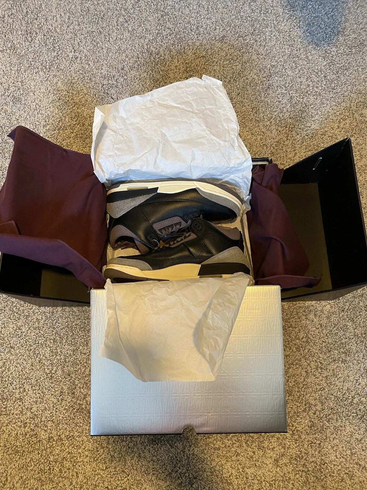 Taglia 12 5w 11m A Ma Maniére x Air Jordan 3 mentre dormivi DS